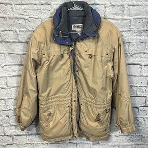 Vintage Edelweiss Ski Gear Womens Tan Rain or Ski Jacket Medium-Weight